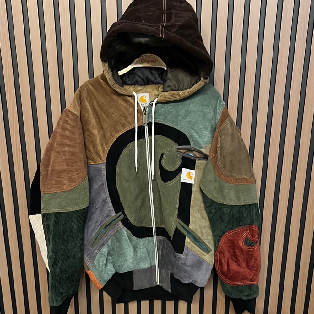 Carhartt Multi-Color Patchwork Hooded Jacket